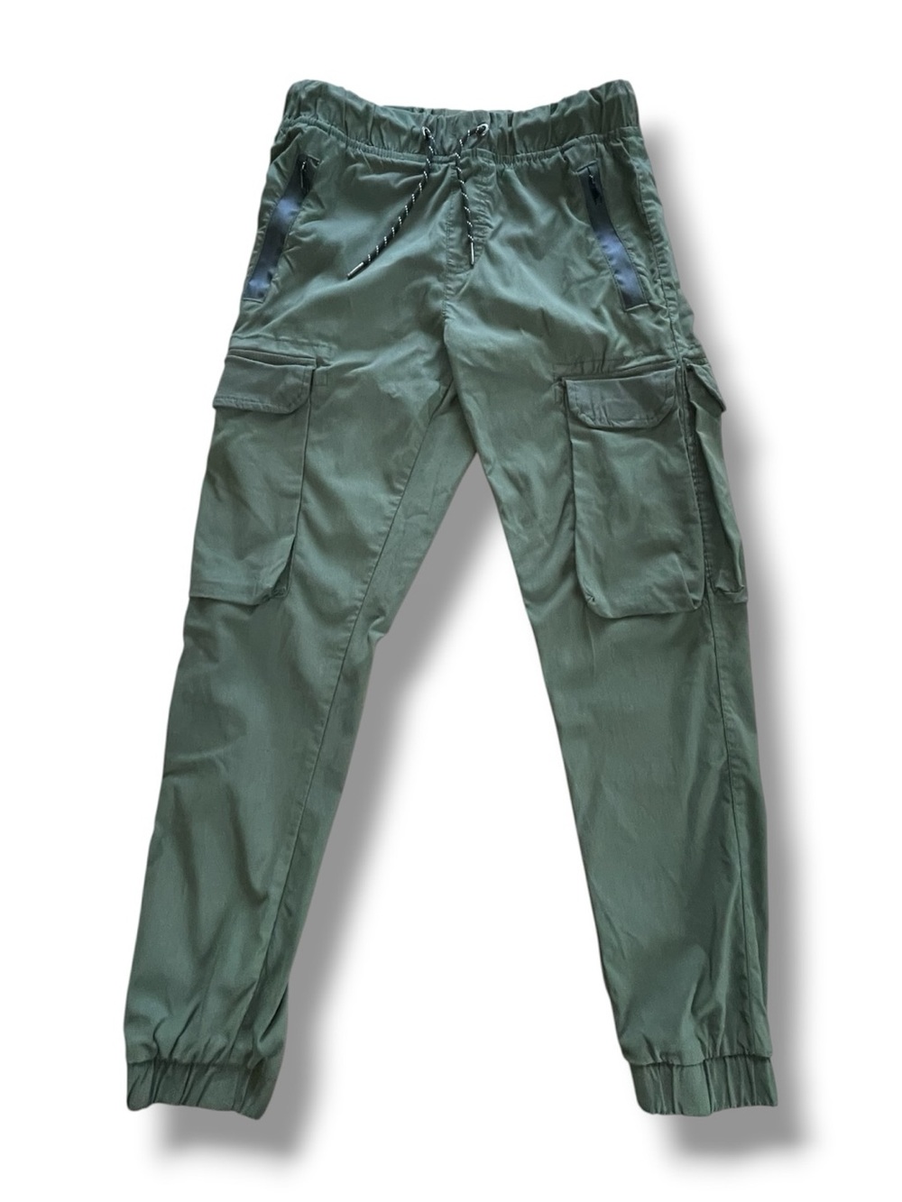 Ring Of Fire Cargo Jogger Pants Olive Green Gorpcore Utility Techwear Stretch